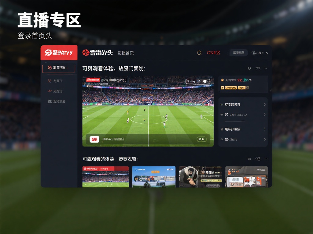 登录雷竞技后，选择首页中的“直播专区”，您可以浏览